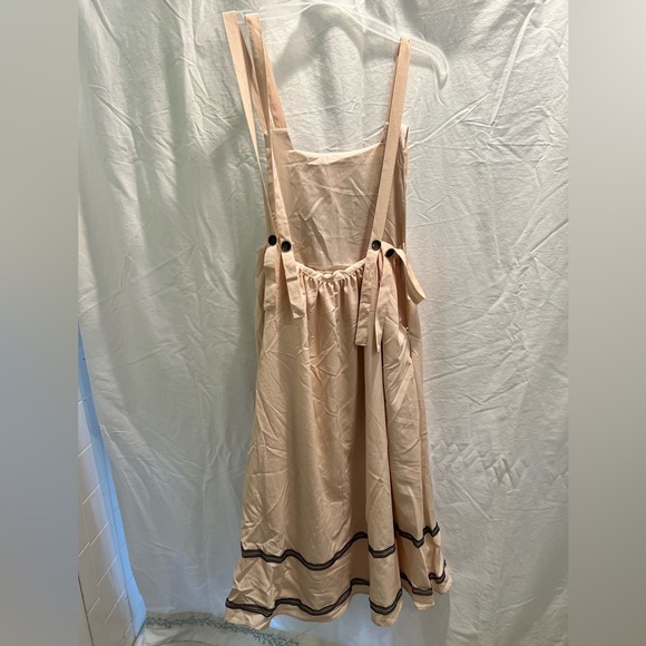 Women’s Angel Song Cream Colored Dress with Angelcore Pattern - Picture 2 of 4